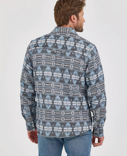 HERRE WRANGLER RETRO® PREMIUM JACQUARD SNAP SKJORTEJAKKE