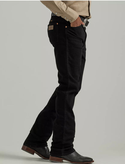 WRANGLER® COWBOY CUT® SLIM FIT ACTIVE FLEX JEANS Svart