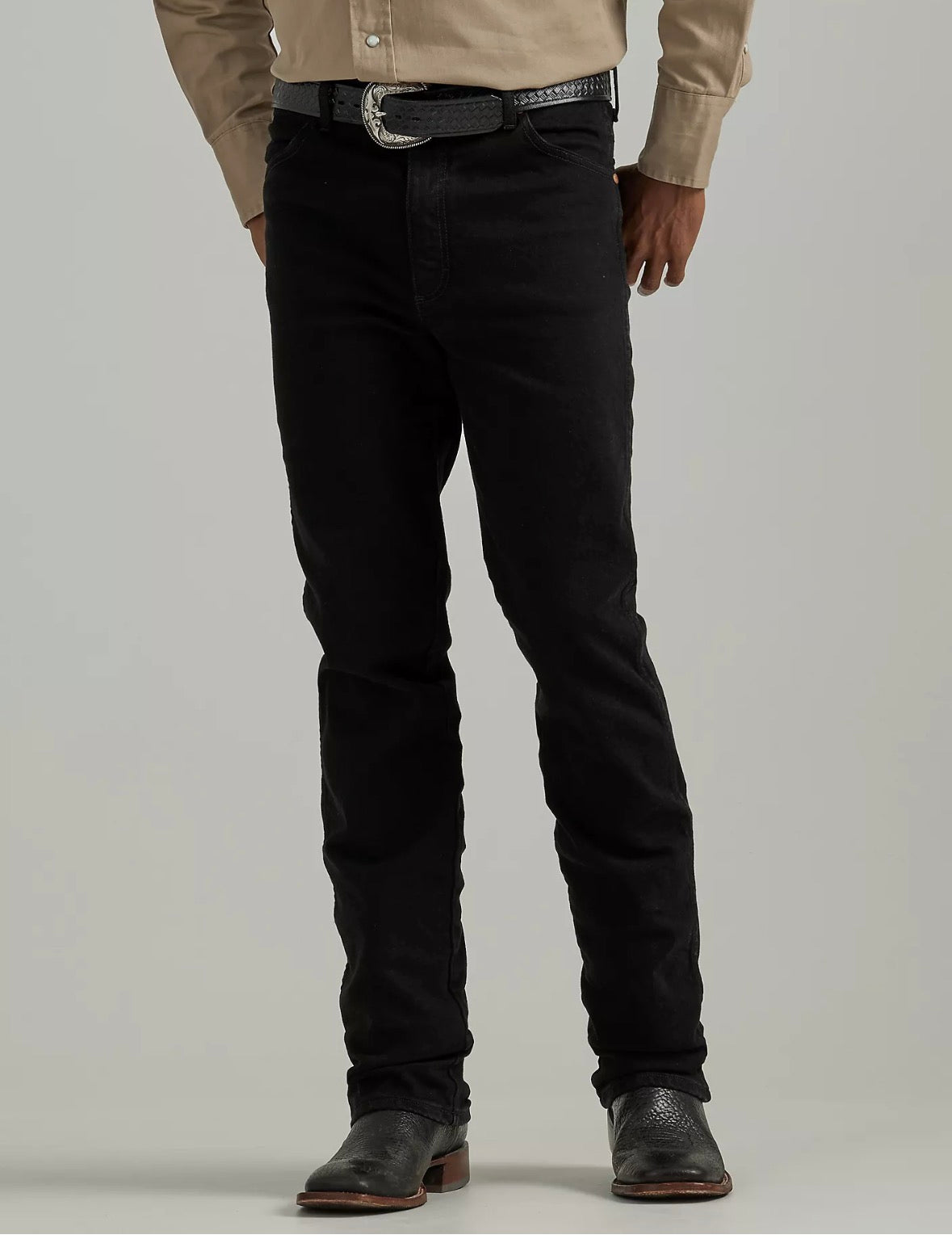 WRANGLER® COWBOY CUT® SLIM FIT ACTIVE FLEX JEANS Svart