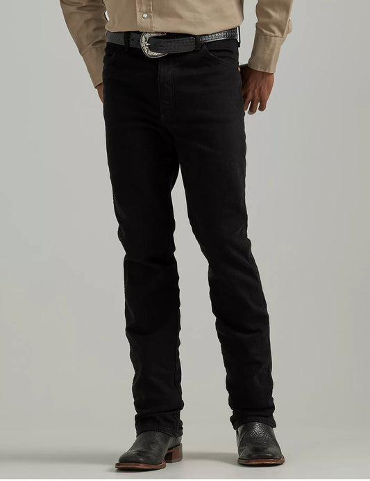 WRANGLER® COWBOY CUT® SLIM FIT ACTIVE FLEX JEANS Svart