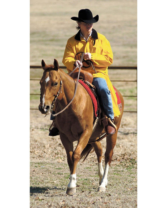 Double S Adult Saddle Slicker in Yellow