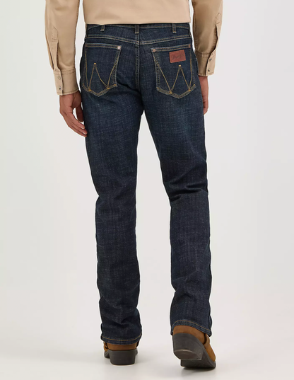 HERRE WRANGLER RETRO® SLIM FIT BOOTCUT-JEANS - Dax (mørk blå)