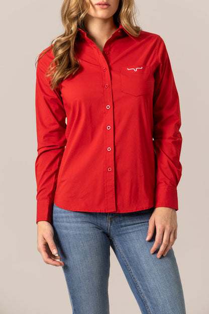 Ladies KR Team Red Shirt - Kimes Ranch
