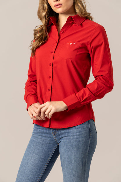 Ladies KR Team Red Shirt - Kimes Ranch