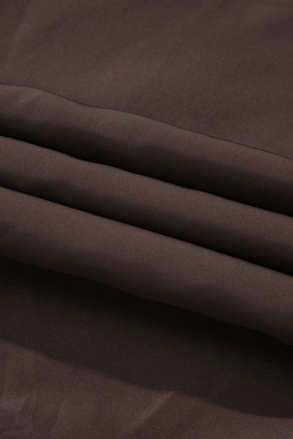 Beige Fleecevest med Knyting