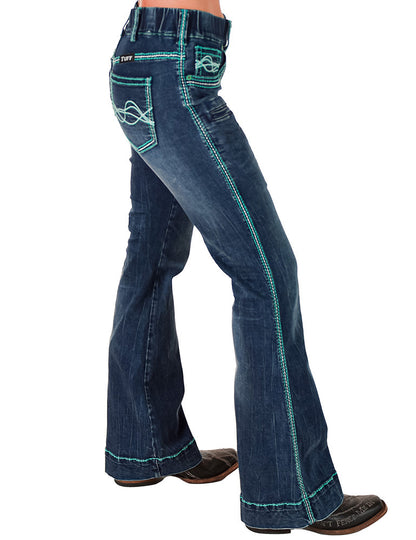 Pull-On Turquoise Hurricane Trouser