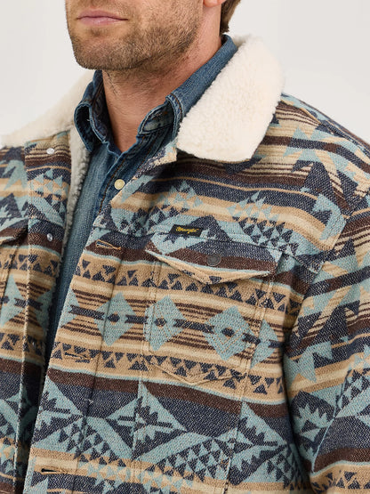 Wrangler Jacquard Sherpa Jakke