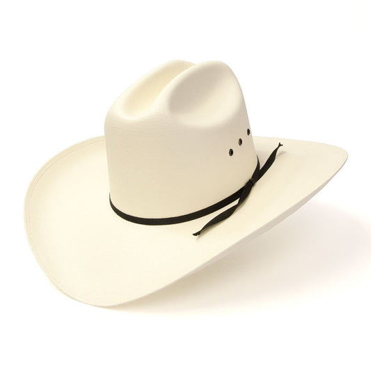 Natural Straw Western Cattleman Hat - Klassisk stråhatt