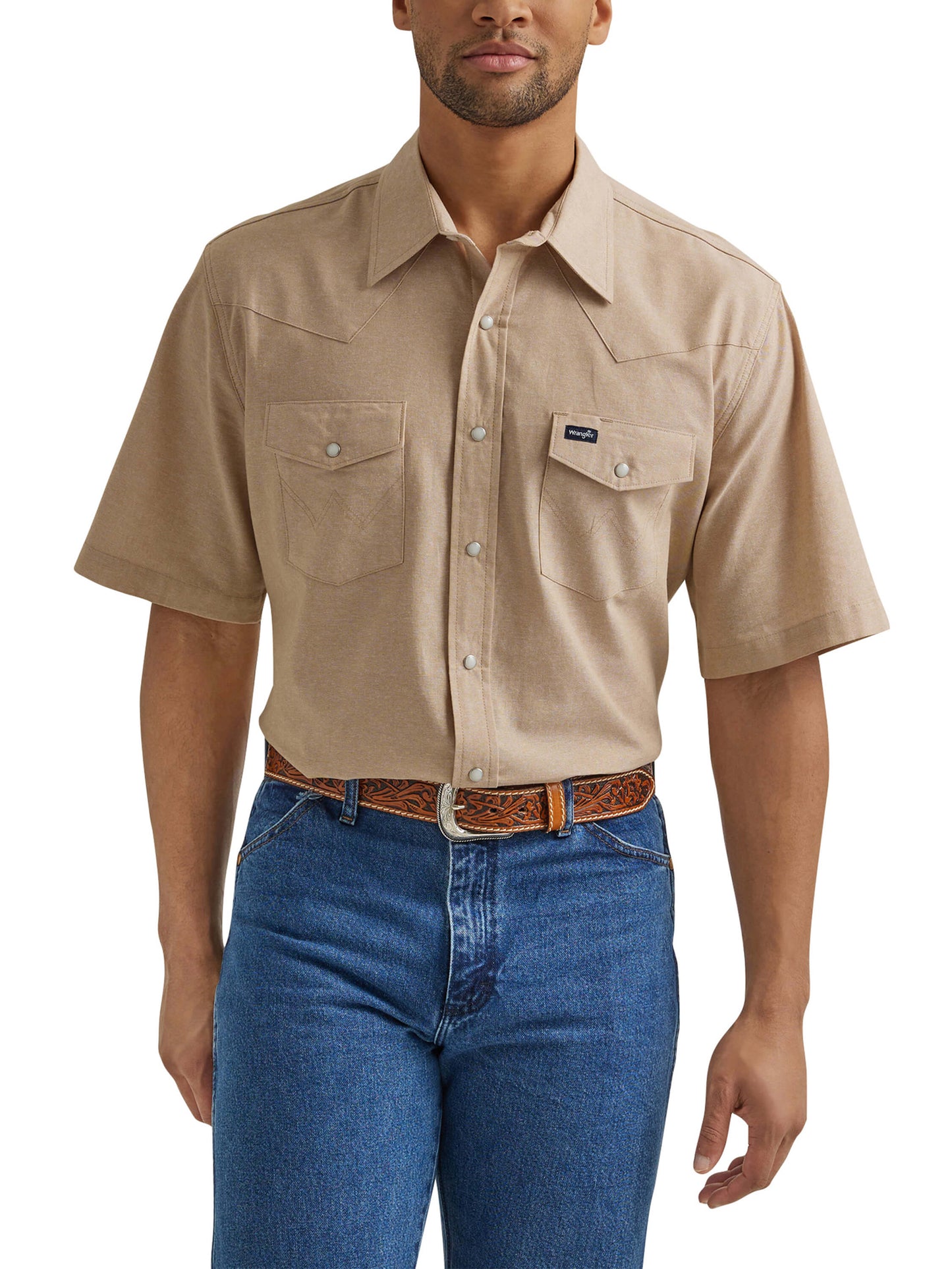 Wrangler Men's Cowboy Cut Short Sleeve Work Shirt