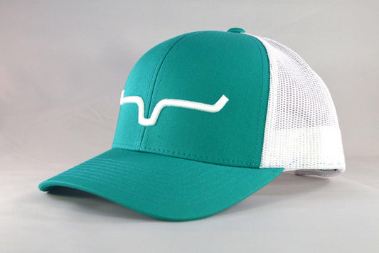 Kimes Ranch - Teal/ White Trucker Caps